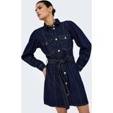 Onlketty - Midi-jurk - Denim - Lange Mouwen - Regular Fit