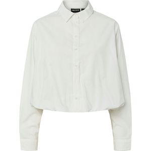 Pieces - Pcrosalie Ls Shirt Wvn Bc 17161683 - Blouse - Cloud Dancer