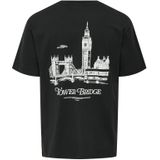 Only & Sons Shirt 'ONSFRED'  zwart / wit