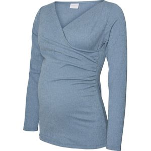 MAMALICIOUS - Wikkeltop - Hemelsblauw - Gerecycled Materiaal - Met Borstvoedingsfunctie