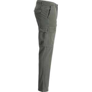 Jack en Jones - Lange Broek - Donkergroen - Katoen/Elastaan