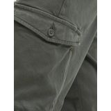 Jack en Jones - Lange Broek - Donkergroen - Katoen/Elastaan