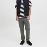 Jack en Jones - Lange Broek - Donkergroen - Katoen/Elastaan