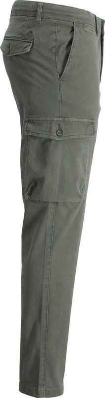 Jack en Jones - Lange Broek - Donkergroen - Katoen/Elastaan