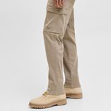 Jack en Jones - Lange Broek - Zandkleur - Katoenmix