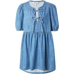 onlclara - Korte Jurk - Denim - Regular Fit - O-hals - 3/4 Mouwen