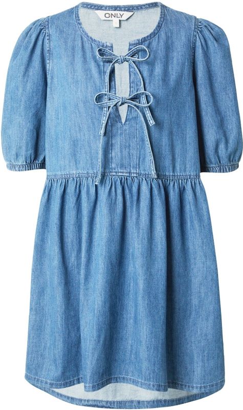 onlclara - Korte Jurk - Denim - Regular Fit - O-hals - 3/4 Mouwen