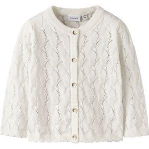 Name It - Nbfnajsa Ls Knit Card - Cloud Dancer - Cardigan