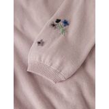 Biologisch Katoen - Gebreid Vest - Ronde Hals - Lange Mouwen - Regular Fit