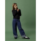 Wide Fit Jeans - Denim - Met Verstelbare Taille - Baggy Fit - Wide Leg