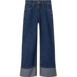 Wide Fit Jeans - Denim - Met Verstelbare Taille - Baggy Fit - Wide Leg