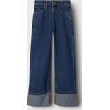 Wide Fit Jeans - Denim - Met Verstelbare Taille - Baggy Fit - Wide Leg