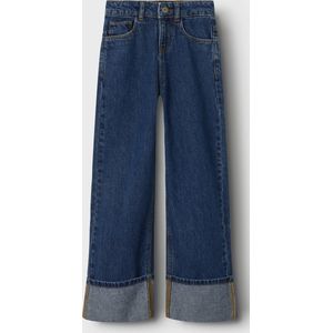 Wide Fit Jeans - Denim - Met Verstelbare Taille - Baggy Fit - Wide Leg