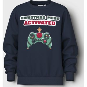 NAME IT KIDS - Kerstsweater - Donkerblauw