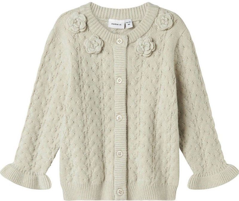 NAME IT - Vest - Zacht - Lange Mouwen - Ronde Hals - Knoopsluiting