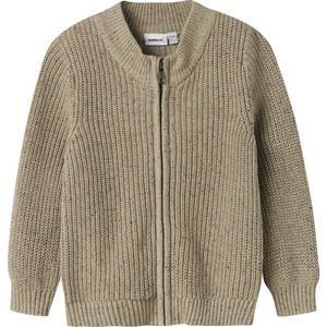 Biologisch Katoen - Gebreid Vest - Ronde Hals - Lange Mouwen - Regular Fit