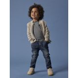 Biologisch Katoen - Gebreid Vest - Ronde Hals - Lange Mouwen - Regular Fit