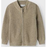 Biologisch Katoen - Gebreid Vest - Ronde Hals - Lange Mouwen - Regular Fit