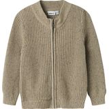 Biologisch Katoen - Gebreid Vest - Ronde Hals - Lange Mouwen - Regular Fit