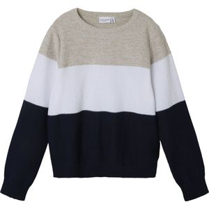 Name It - NKMVOHAN LS KNIT - Trui - Island Fossil - Lange Mouwen - 100% Katoen
