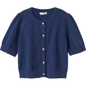 Cardigan - Pluizig Gebreid - Halflange Mouwen