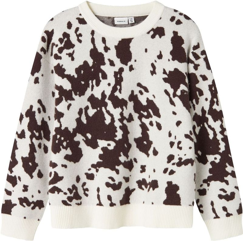 NAME IT - NKFORKIDE LS KNIT BOX - Gebreide Pullover - Meisjes - Lange Mouwen - Oversized Fit