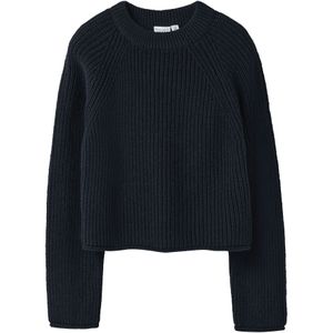 NAME IT - NKFVENJA - Trui - Nachtblauw - Raglanmouwen - Losse Pasvorm