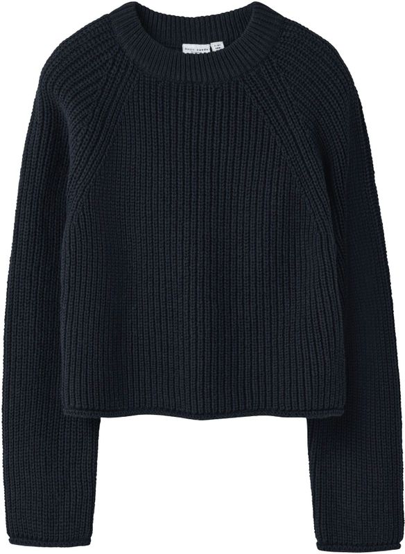 NAME IT - NKFVENJA - Trui - Nachtblauw - Raglanmouwen - Losse Pasvorm