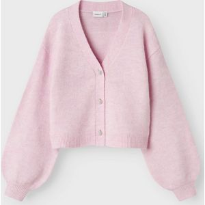 Gebreide Cardigan - Regular Fit - V-hals - Lange Mouwen - Knoopsluiting