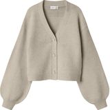 Gebreide Cardigan - Regular Fit - V-hals - Lange Mouwen - Pluizig Gebreid