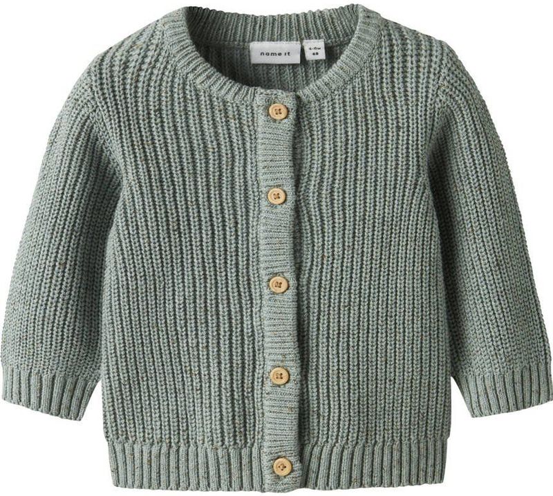 NAME IT - Vest - Katoen en Polyester - Met Lange Mouwen - Ronde Hals