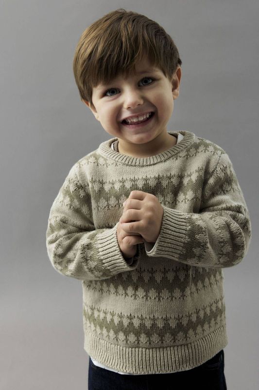 Gebreide Trui - Lange Mouwen - Jacquard