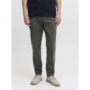 Chino Broek - Beluga - Normale Taillehoogte - Steekzakken - Riemlussen