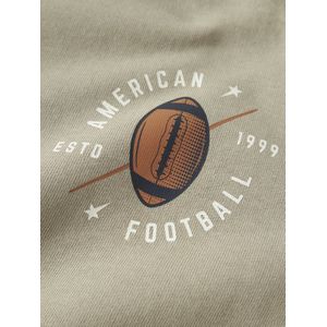 NAME IT - NKMVILDAR - Sweatshirt - Donkerblauw - Greige - Donkeroranje - Wit