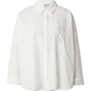 Onlnew - Overhemd - Lange Mouwen - Boxy Fit - Broderie Anglaise