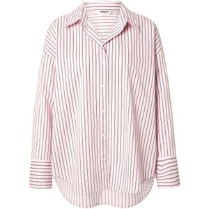 Only - Onloregon Nano Blouse - Fuchsia Pink/Bordeaux - 100% Organisch Katoen