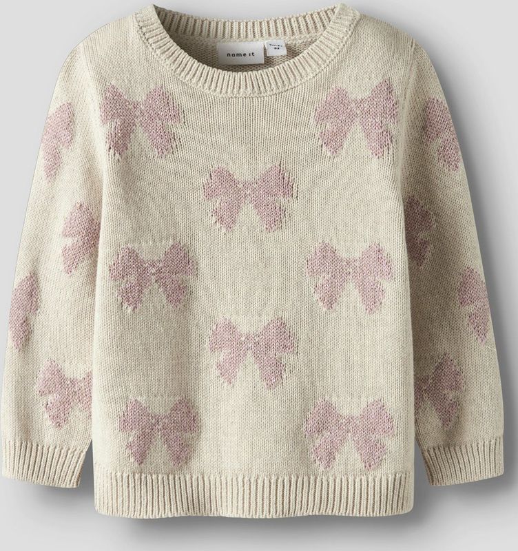 NAME IT - MINI - Trui - Zacht Katoen - Glinsterend Metaaldraad