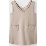 Overgooier - Lichtblauw - Jersey - V-hals - Mouwloos - Loose Fit