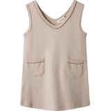 Overgooier - Lichtblauw - Jersey - V-hals - Mouwloos - Loose Fit