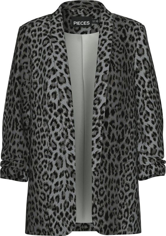 Pieces - Pcbosella 3/4 Printed Blazer - Grijs - Dames