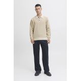 JACK & JONES PREMIUM - Gebreide Trui - Beige - Regular Fit - Lange Mouwen