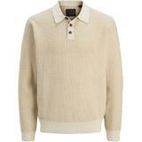 JACK & JONES PREMIUM - Gebreide Trui - Beige - Regular Fit - Lange Mouwen