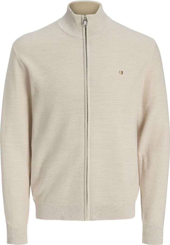JACK & JONES PREMIUM - Gebreid Vest - Ecru