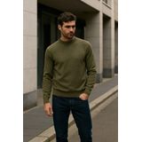 Jack & Jones - Jprblamilano Stitch Knit Crew Neck - Trui - Stone Gray/Melange