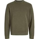 Jack & Jones - Jprblamilano Stitch Knit Crew Neck - Trui - Stone Gray/Melange