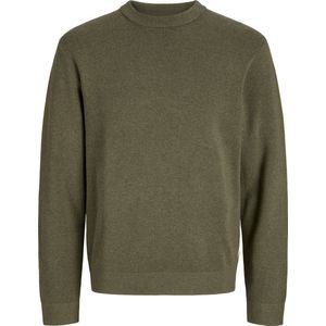 Jack & Jones - Jprblamilano Stitch Knit Crew Neck - Trui - Stone Gray - Mannen