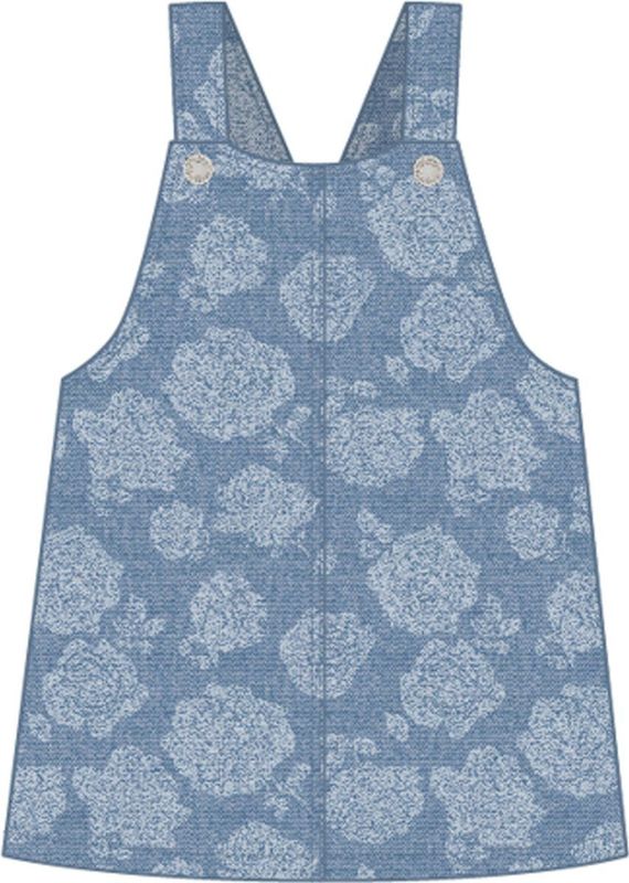 Denim - Overgooier - Blauw - Katoen - Mouwloos - Knoopdetail