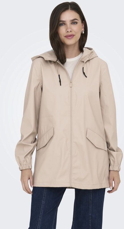 JDY - Regenjas - Waterbestendig - Capuchon met Verstelbaar Koord - Lange Mouwen