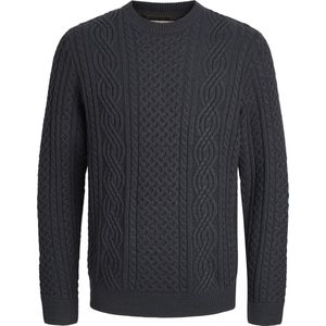 Jack & Jones - Jprblusean Knit Cable Crew Neck - Trui - Dark Navy