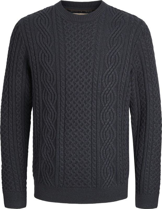 Jack & Jones - Jprblusean Knit Cable Crew Neck - Trui - Dark Navy